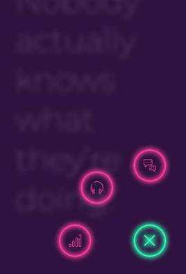 css3svg手机环形的霓虹灯图标菜