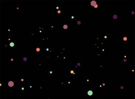 html5canvas圆点视差动画特