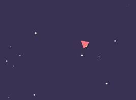 html5canvas纸飞机跟随鼠标