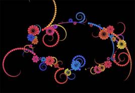 html5canvas花环光标动画特