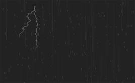 html5canvas闪电暴风雨动画