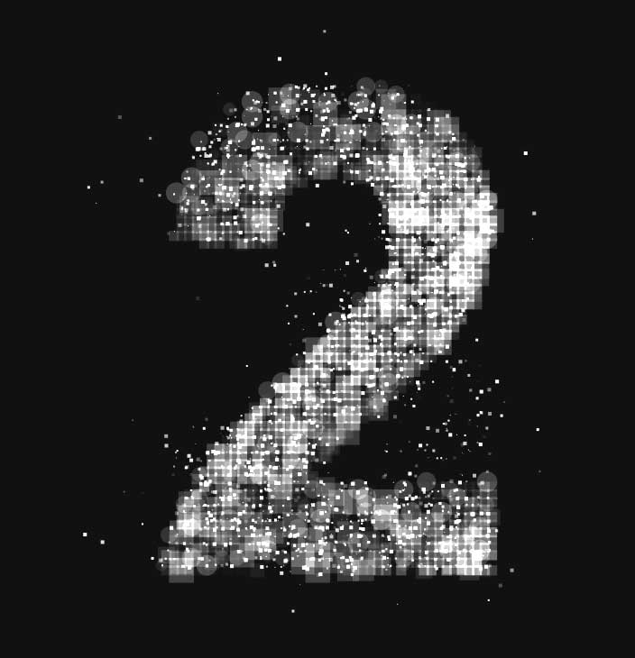 html5css3火花文字动画特效