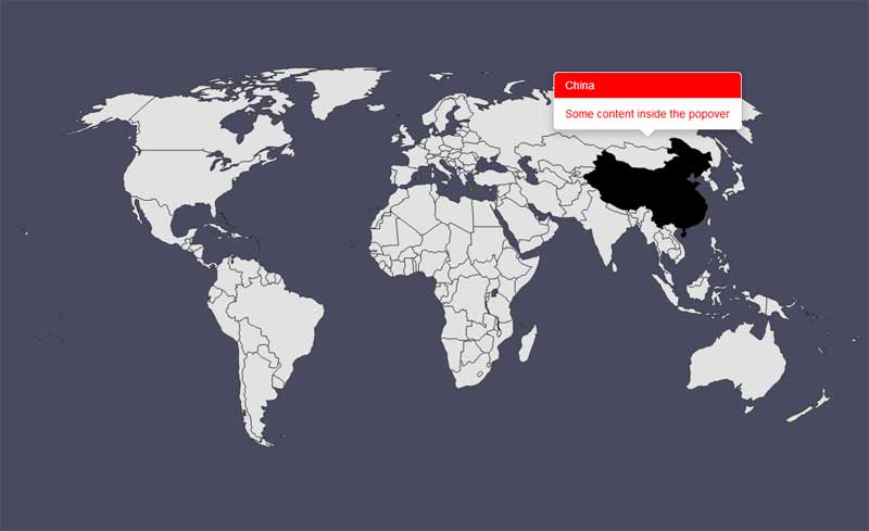html5svg世界地图地区提示框代
