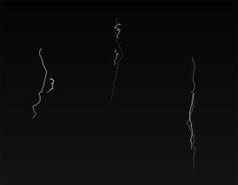 html5canvas空中划过闪电动