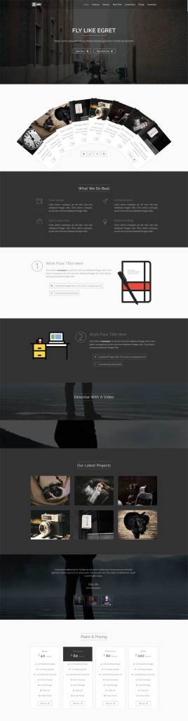 html5宽屏的企业app服务介绍网
