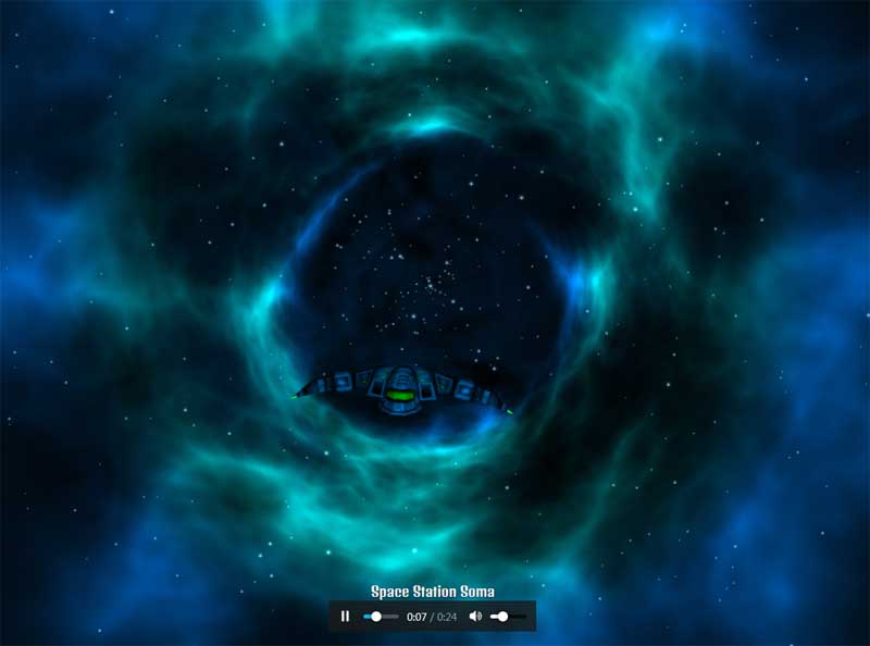 html5WebGL飞机穿过虫洞效应