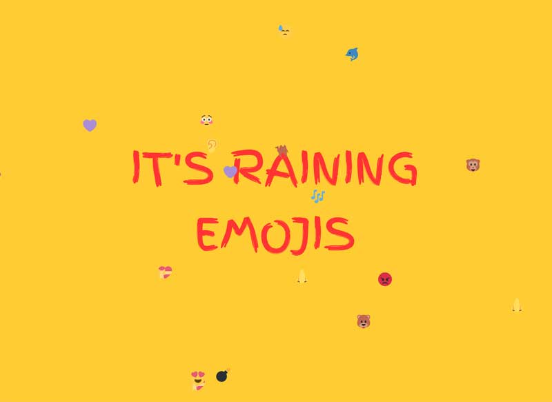 html5下雨表情图标动画特效