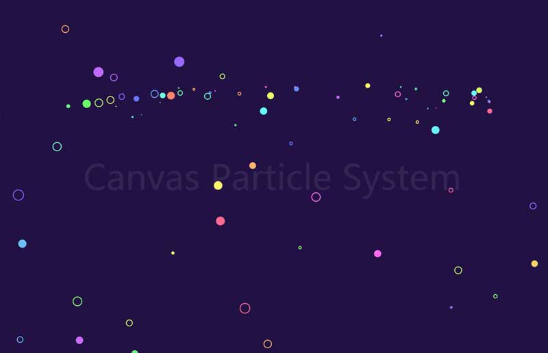 基于canvas绘制悬浮圆点背景动画