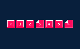 纯css3折角分页样式代码
