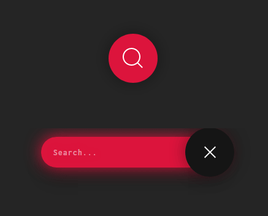 纯css3搜索框伸缩动画特效