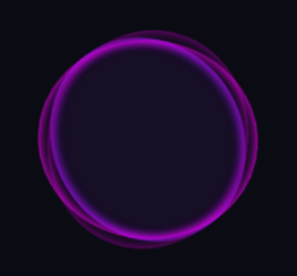 纯css3线性发光圆圈加载动画特效