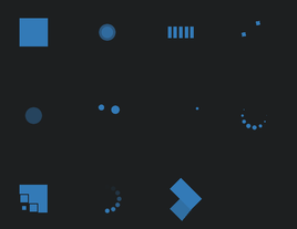 蓝色扁平化css3loading加载