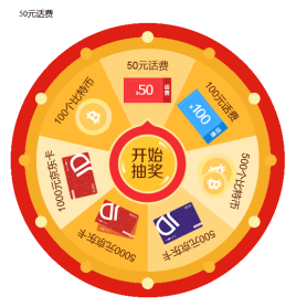html5canvas仿京东转盘抽奖