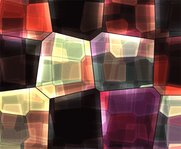 html5canvas发光的钻石背景
