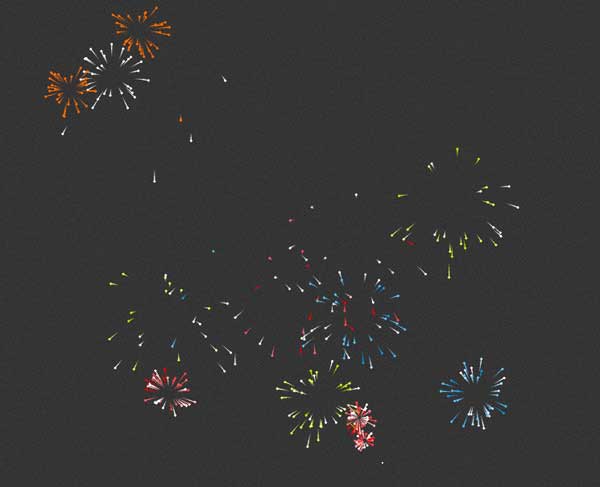 html5canvas可自定义的烟花