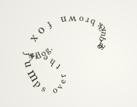 html5canvas弹性字符串文字