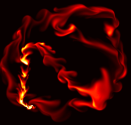 html5canvas抽象液体流动火