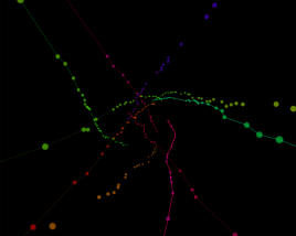 html5canvas绘制3D线条延