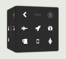jQuerycss33D旋转立方体图