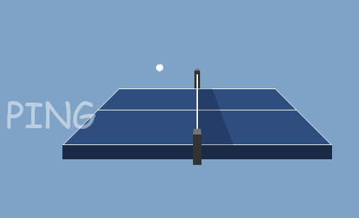 纯css3打乒乓球动画特效