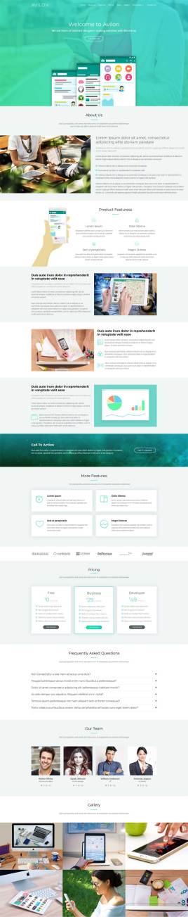 绿色的企业产品介绍单页动画html5