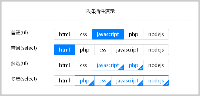 jqueryselect列表选择框选