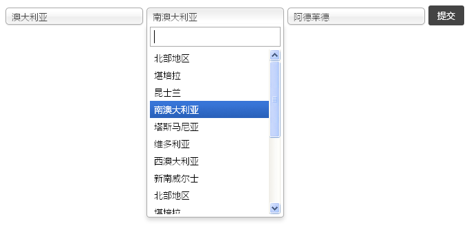 jqueryselect下拉三级联动