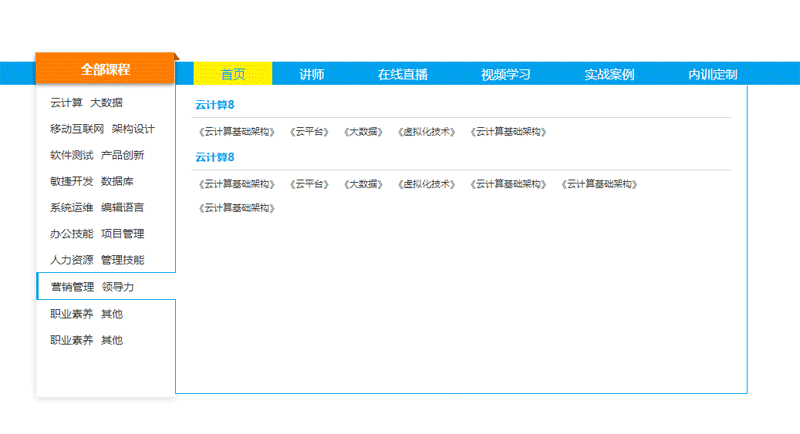 jQuery实用的网站左侧导航菜单代