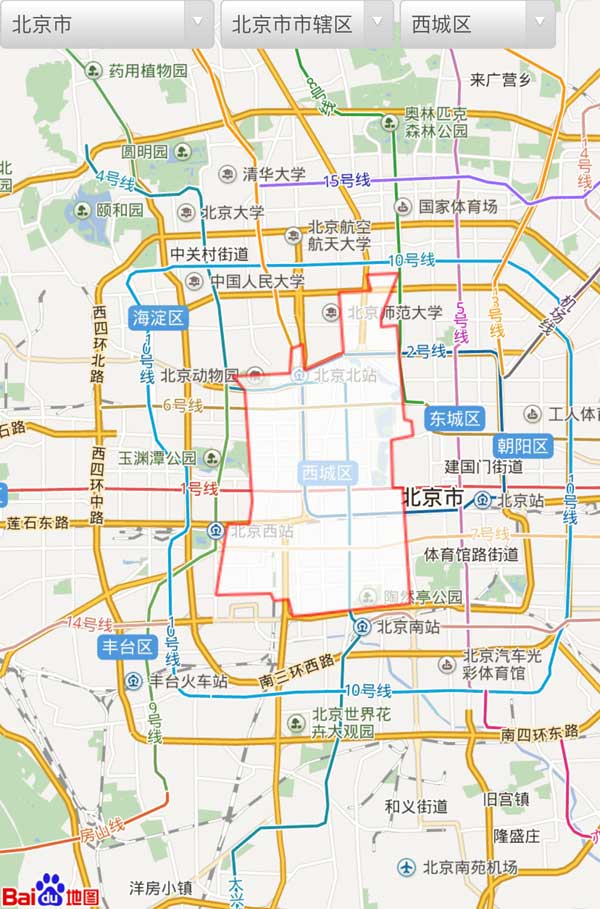jQuery基于百度地图api选择城