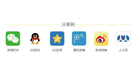 jQuery适用于手机端百度分享链接