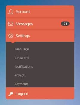 jquerycss3用户列表导航展开