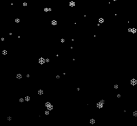 jQuery网页屏幕上雪花飘落动画特