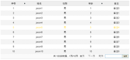jQuery表格插件无刷新表格控制分