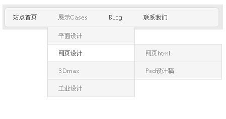jquery多级导航菜单hover事