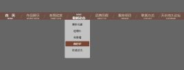 jQuery中英文字切换导航条鼠标悬