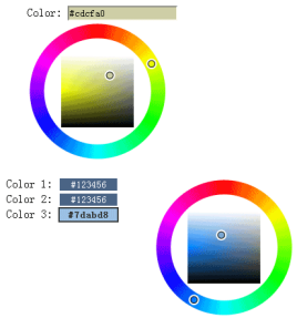 jQuery颜色选取器插件input