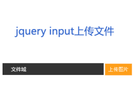 jsinput上传文件可input上