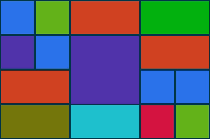 divcss制作win8风格的七彩九
