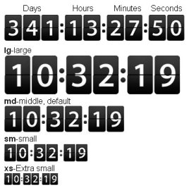 jquery.flipcountdo