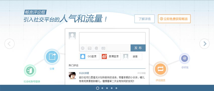 jQuery仿搜狐畅言网站全屏图片切