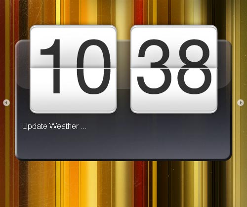 jquery天气预报UI仿HTC手机