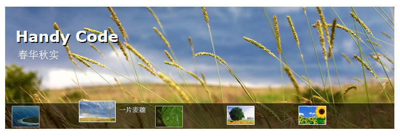 jquery图片幻灯片仿IBM首页焦