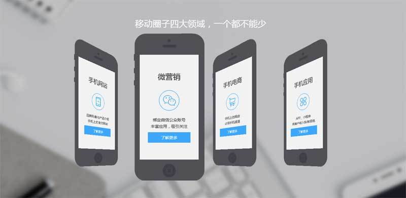 jQuery创意的倾斜手机产品列表布