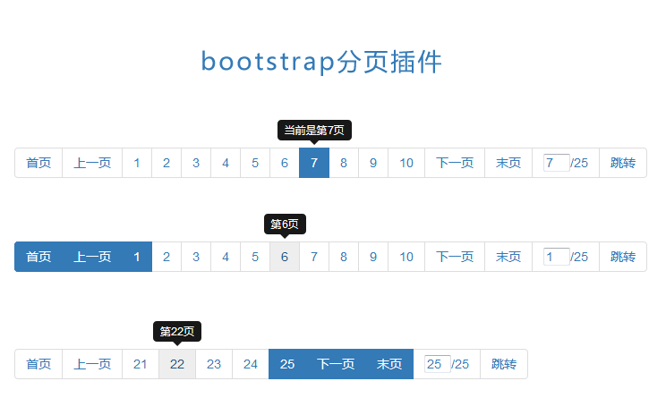 jQuerybootstrap分页插