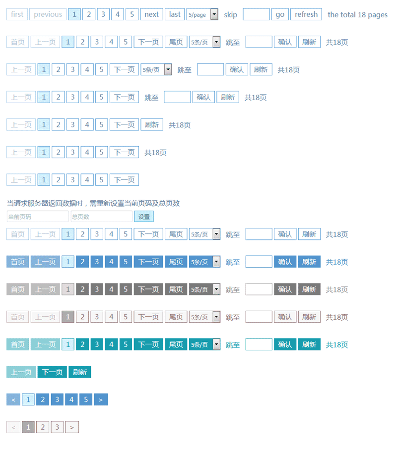 jquerypagination多样