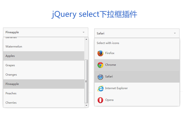 jQuerySelectric自定义