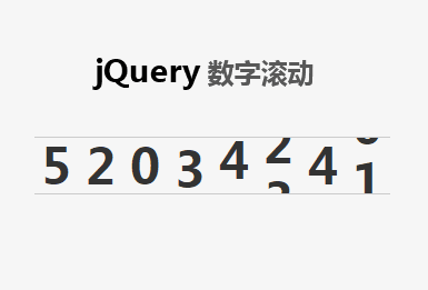 jQuery网站会员注册数字滚动效果