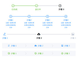 基于VUE响应式步骤进度条样式代码
